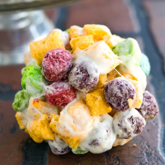 Rainbow Cereal Balls