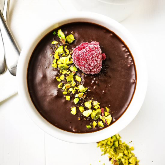 Salted Chocolate Chia Chocolate Pot