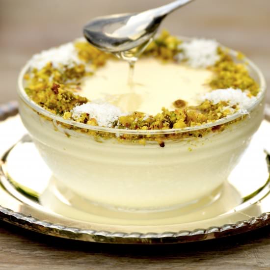 Ashtalieh with Desiccated Coconut