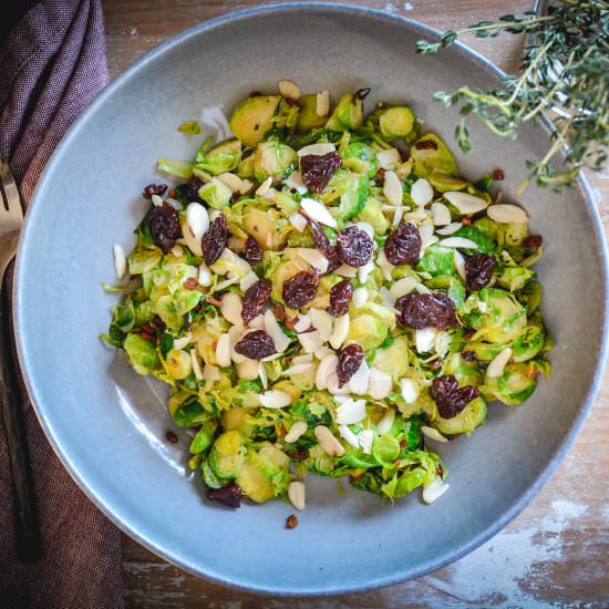 Warm Brussels Sprouts Salad