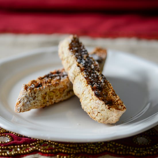 Sea Salt Chocolate Cherry Biscotti
