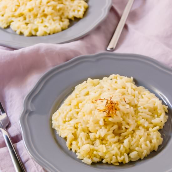 Pressure Cooker Risotto Milanese