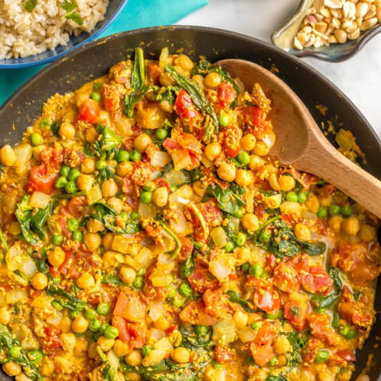 Quick + easy vegetarian curry