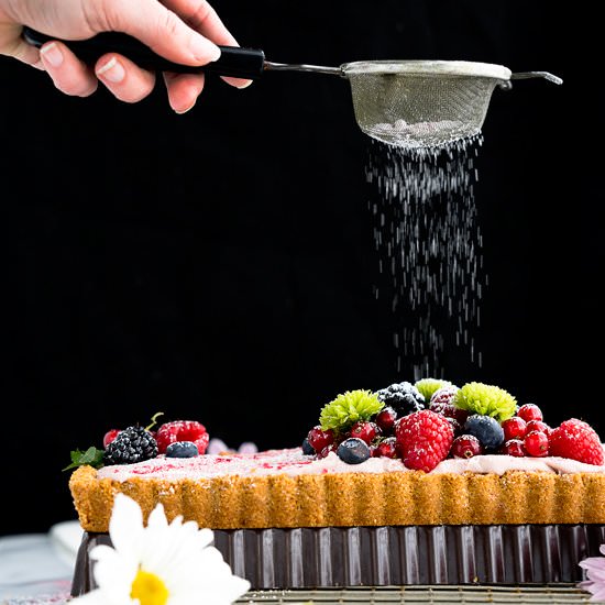 Raspberry Ganache Tart