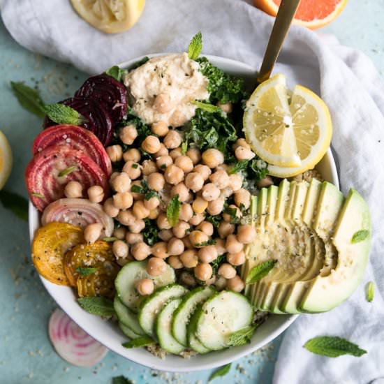 Glow Bowls with Marinated Chickpeas