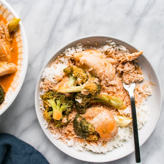 Slow Cooker Thai Chicken and Veg