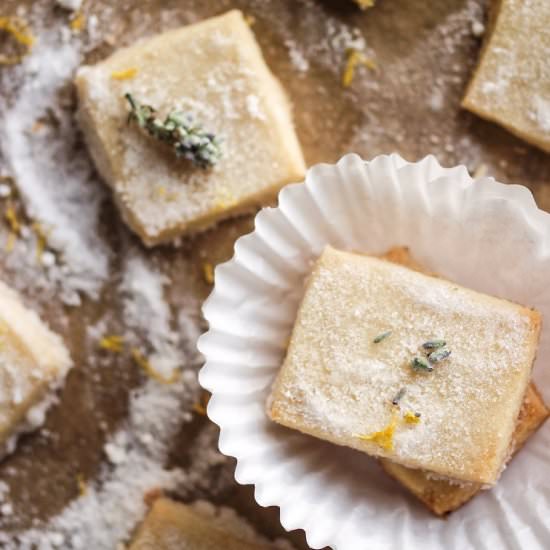 Lavender Shortbread Cookies