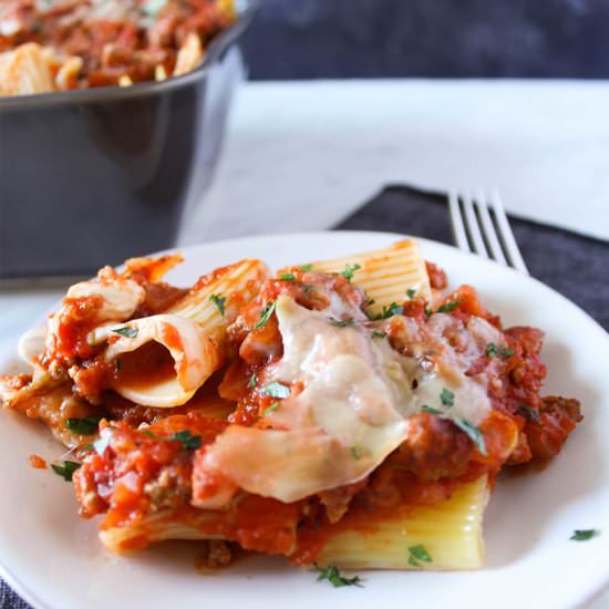 Easy Rigatoni Bake