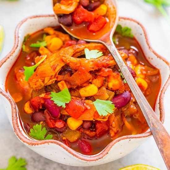 Easy 30-Min Chicken Enchilada Chili