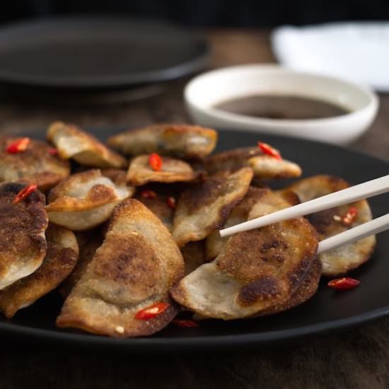 Chard potstickers
