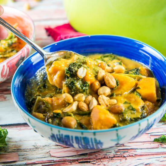 Vegan Sweet Potato Peanut Soup