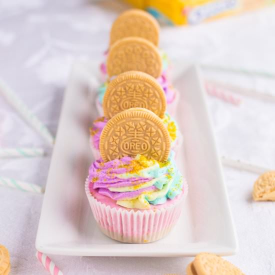 Unicorn Mini Cheesecakes