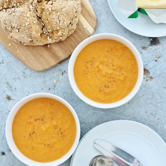 Sweet Potato and Red Lentil Soup