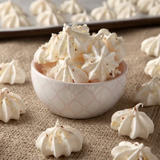 Light & Crispy Almond Meringues
