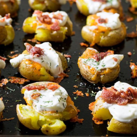 Loaded Smashed Potatoes
