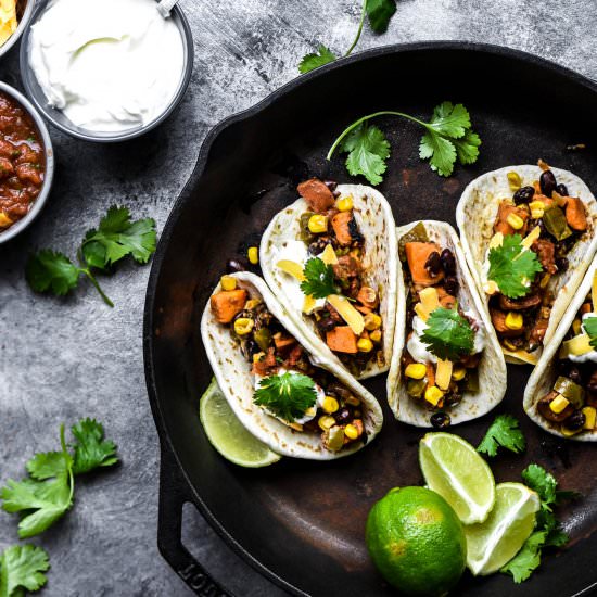 Sweet Potato Black Bean Street Taco