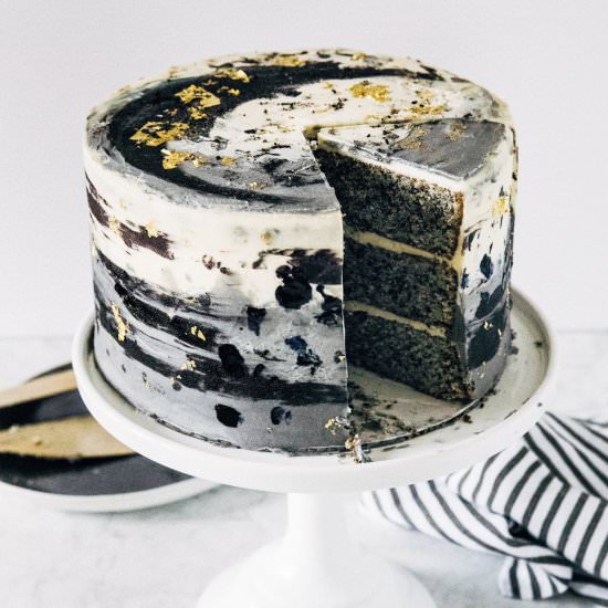 Black Sesame Layer Cake