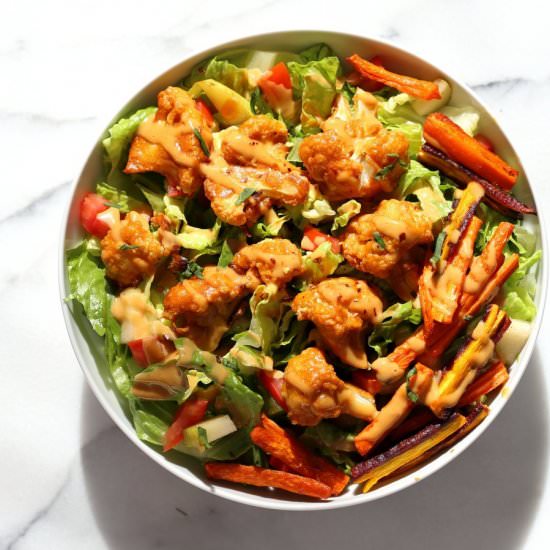 Peanut Butter Roasted Cauliflower