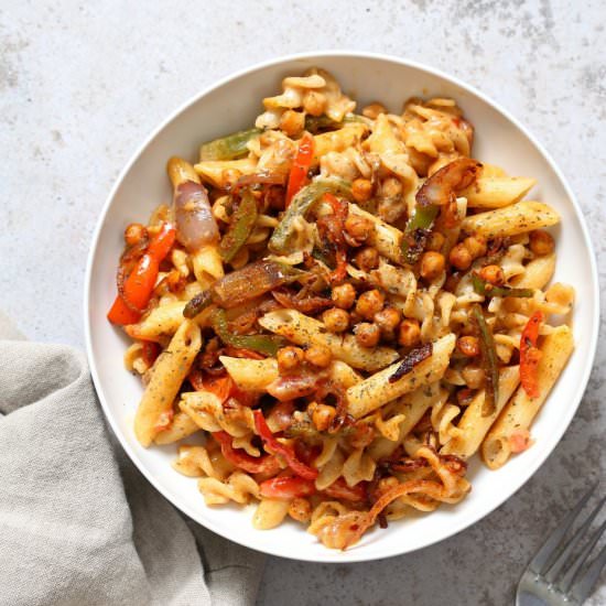 Fajita Pasta with Spiced Veggies