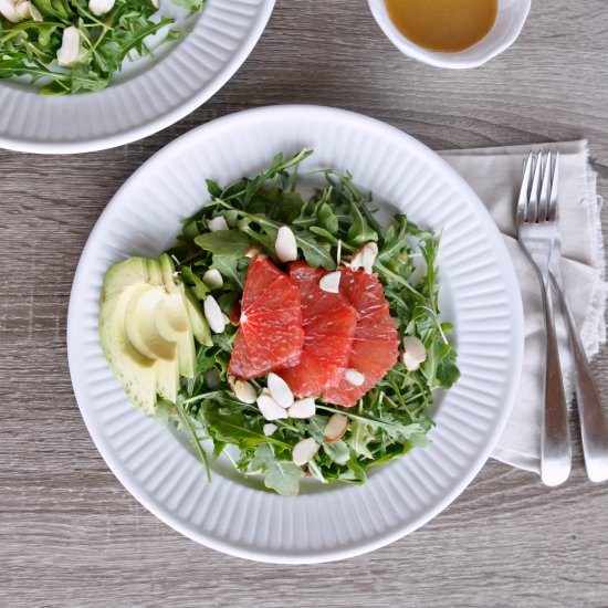 Arugula Grapefruit Avocado Salad