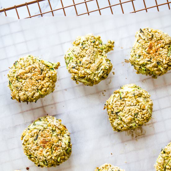 Baked Zucchini + Mint Falafel