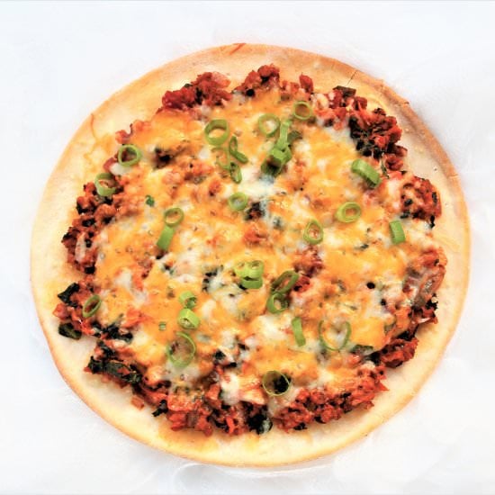 Gluten Free Sloppy Joe Pizza