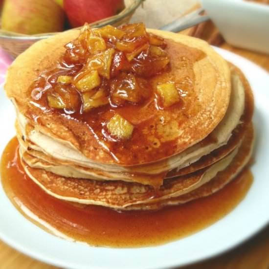 Pancakes with Warm Apple
