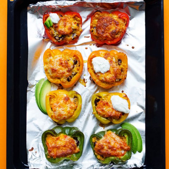 Enchilada Stuffed Peppers