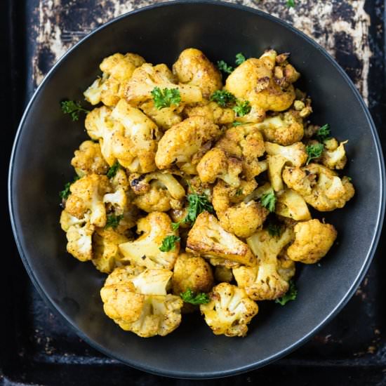 Crispy Turmeric Cauliflower