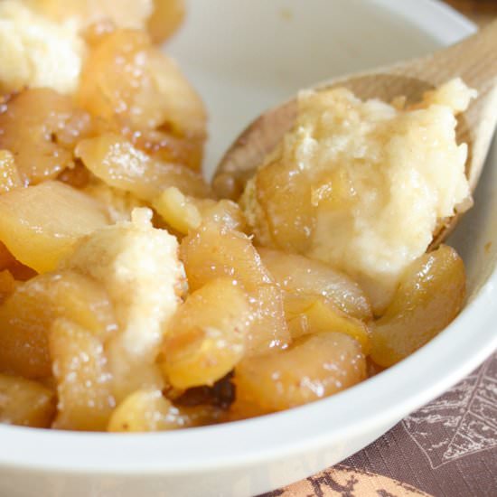 Gluten Free Caramel Apple Magic Cobbler