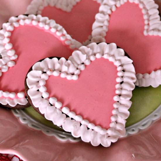 Chocolate Heart Cookies