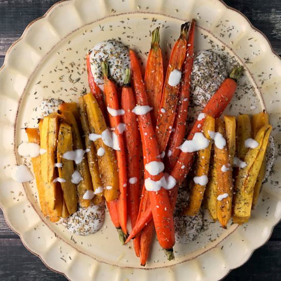 Maple Roasted Carrots with Za’atar