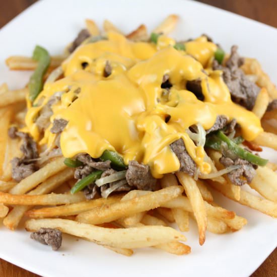 philly cheesesteak fries