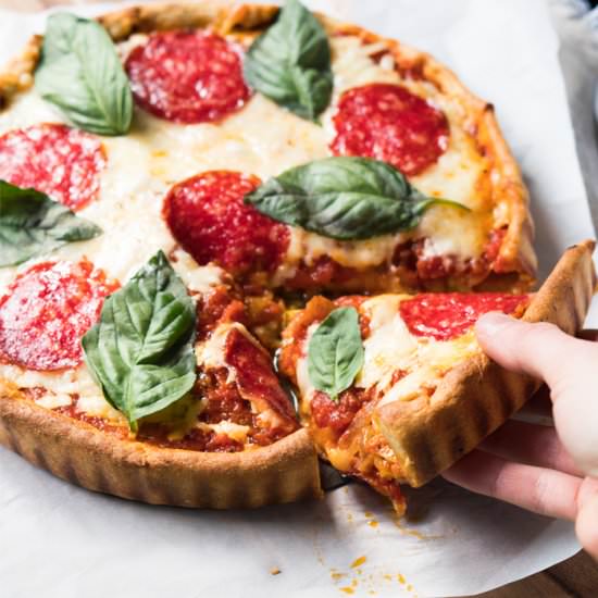 Gluten Free & Keto Deep Dish Pizza