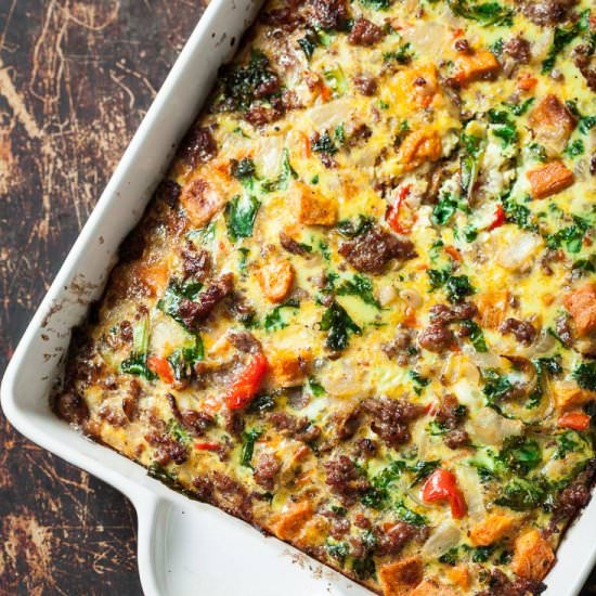 sweet potato sausage casserole
