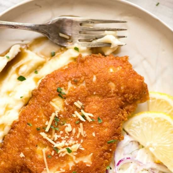 CRISPY PARMESAN CRUSTED CHICKEN
