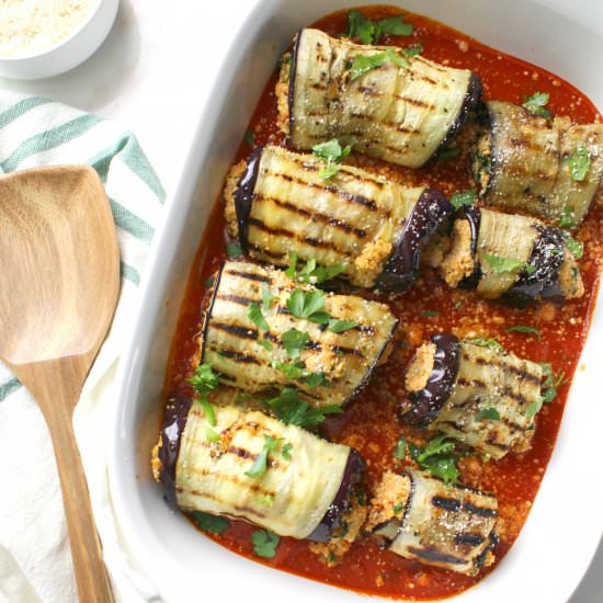 Mediterranean Eggplant Roll Ups