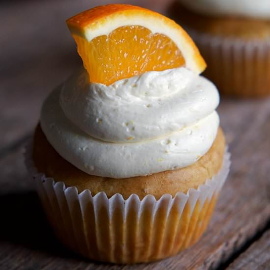 Fruity Orange and Lemon Cupcakes