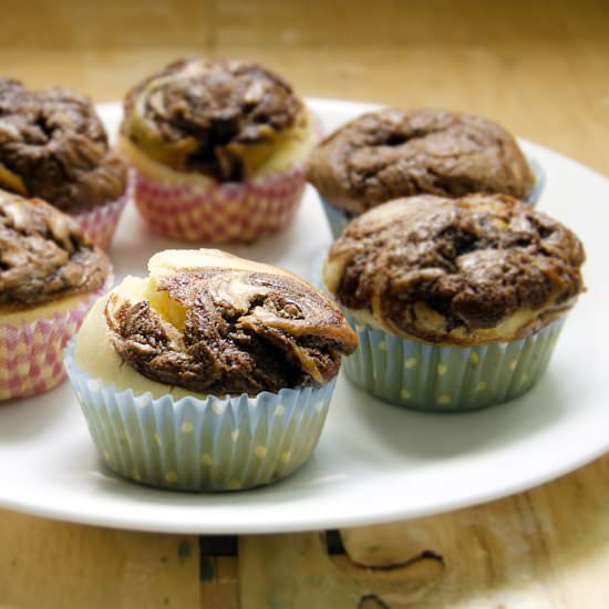 Swirling Nutella Muffin