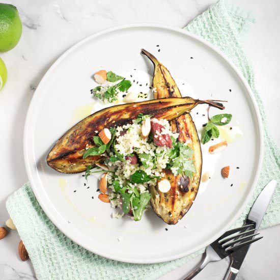 za’atar roasted aubergine