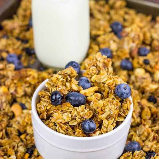 Blueberry Cashew Granola