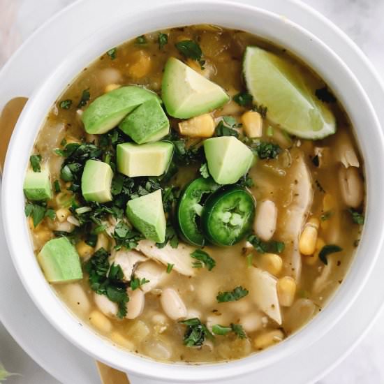 Salsa Verde White Bean Chili