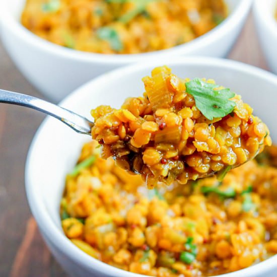 Spiced Red Lentil Dhal