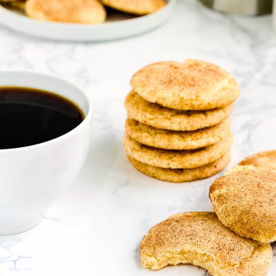 Eggless Snickerdoodle Cookies