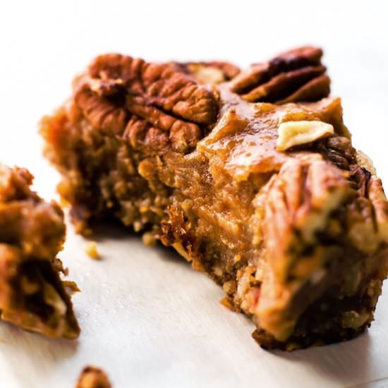 Vegan Paleo Pecan Pie Bars