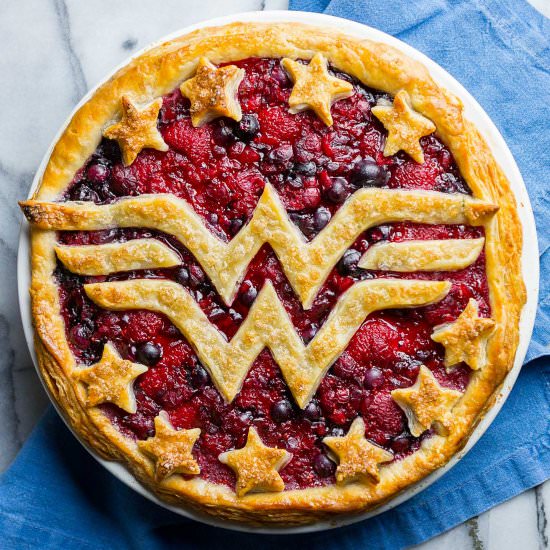Wonder Woman Pie