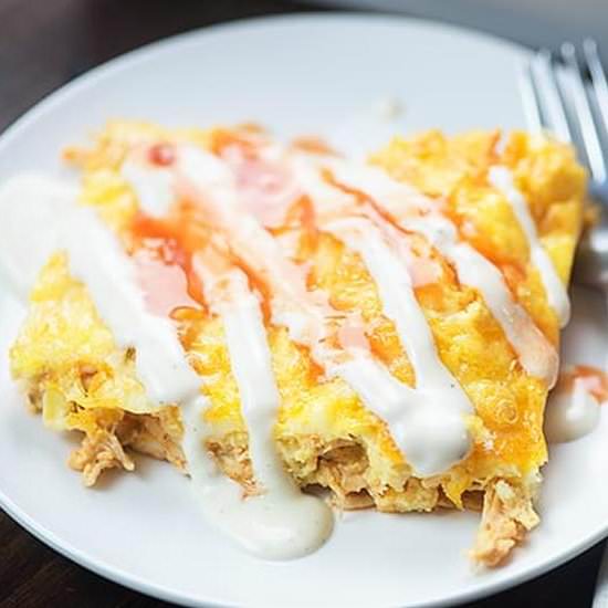 Low Carb Buffalo Chicken Casserole