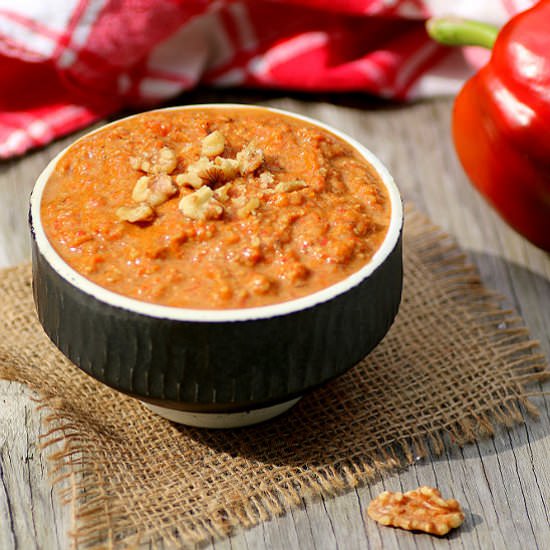 Roasted Red Pepper Dip (Muhammara)