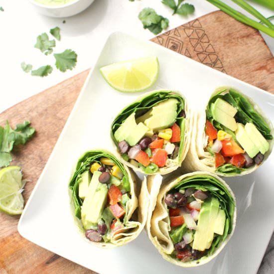 Mexican Salad Wraps