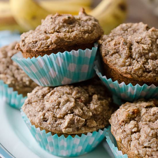 Vegan GF Banana Bread Muffins